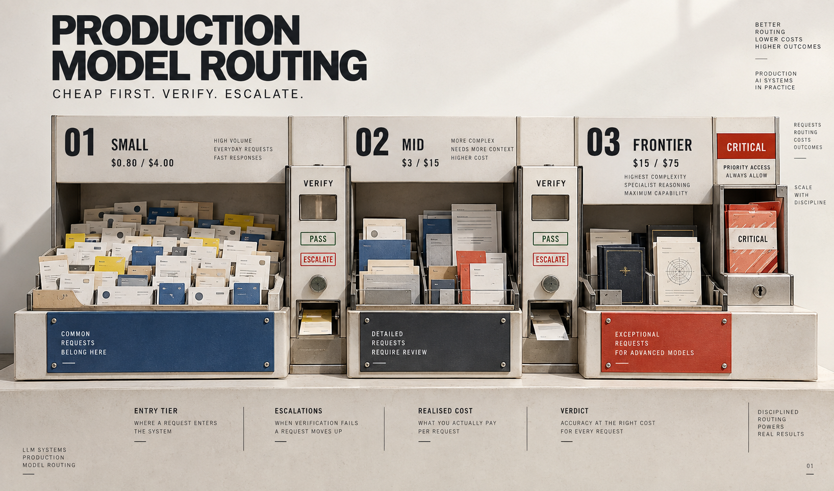 Production Model Routing: Sending Each Request to the Cheapest Model That Can Solve It