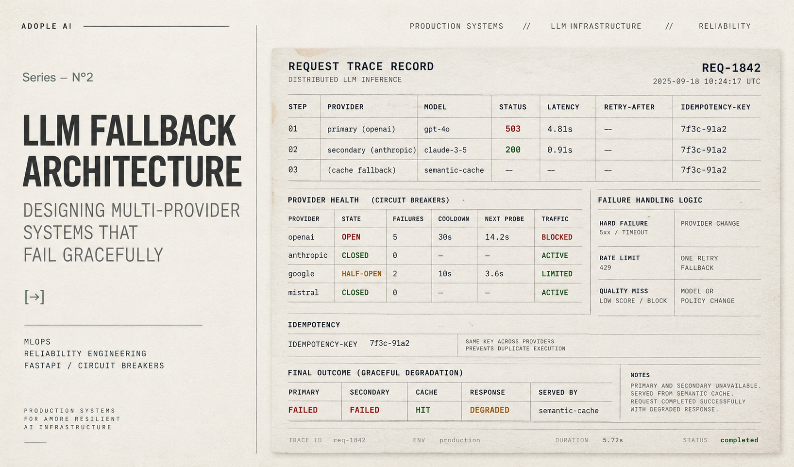 LLM Fallback Architecture: Designing Multi-Provider Systems That Fail Gracefully