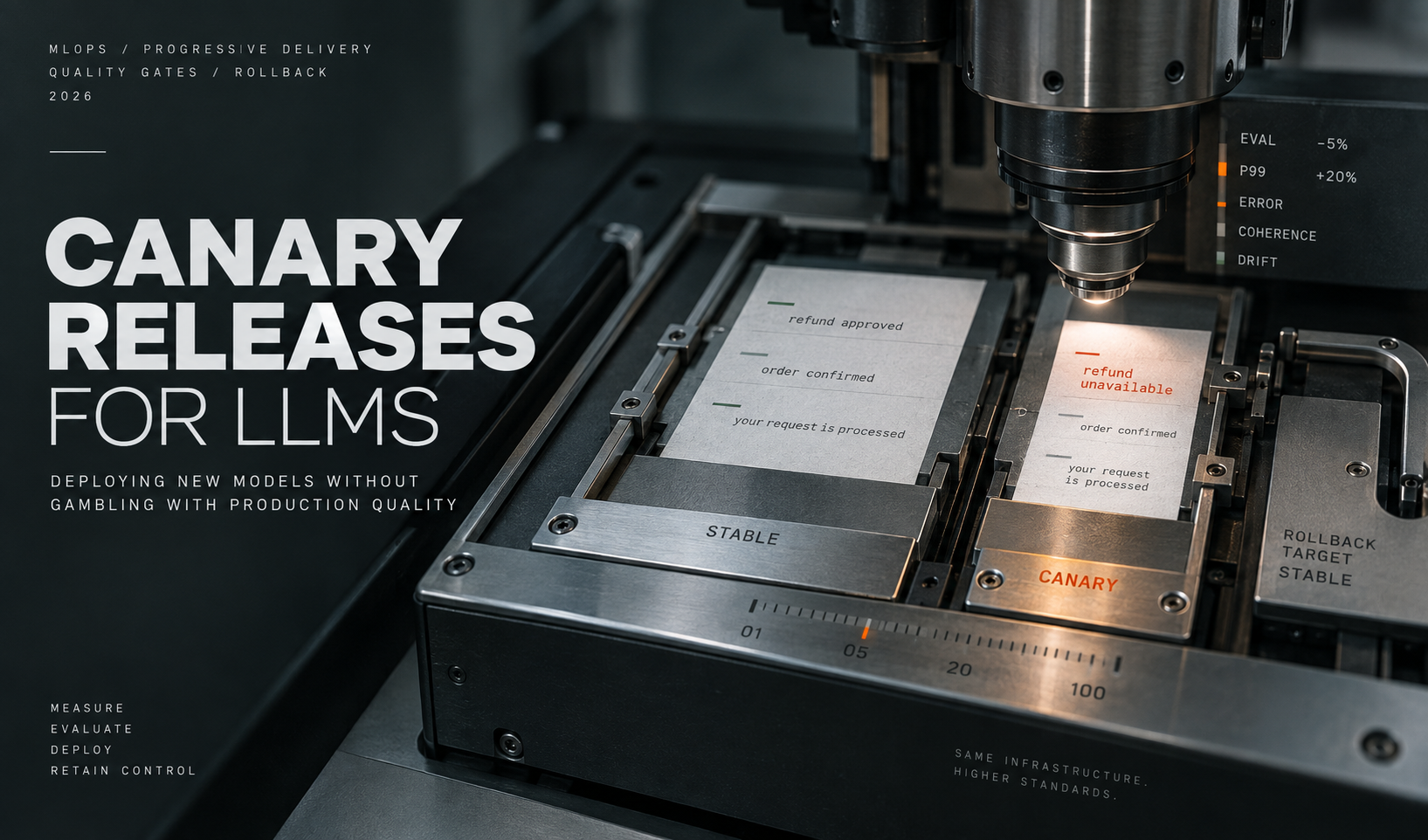 Canary Releases for LLMs: Deploying New Models Without Gambling With Production Quality