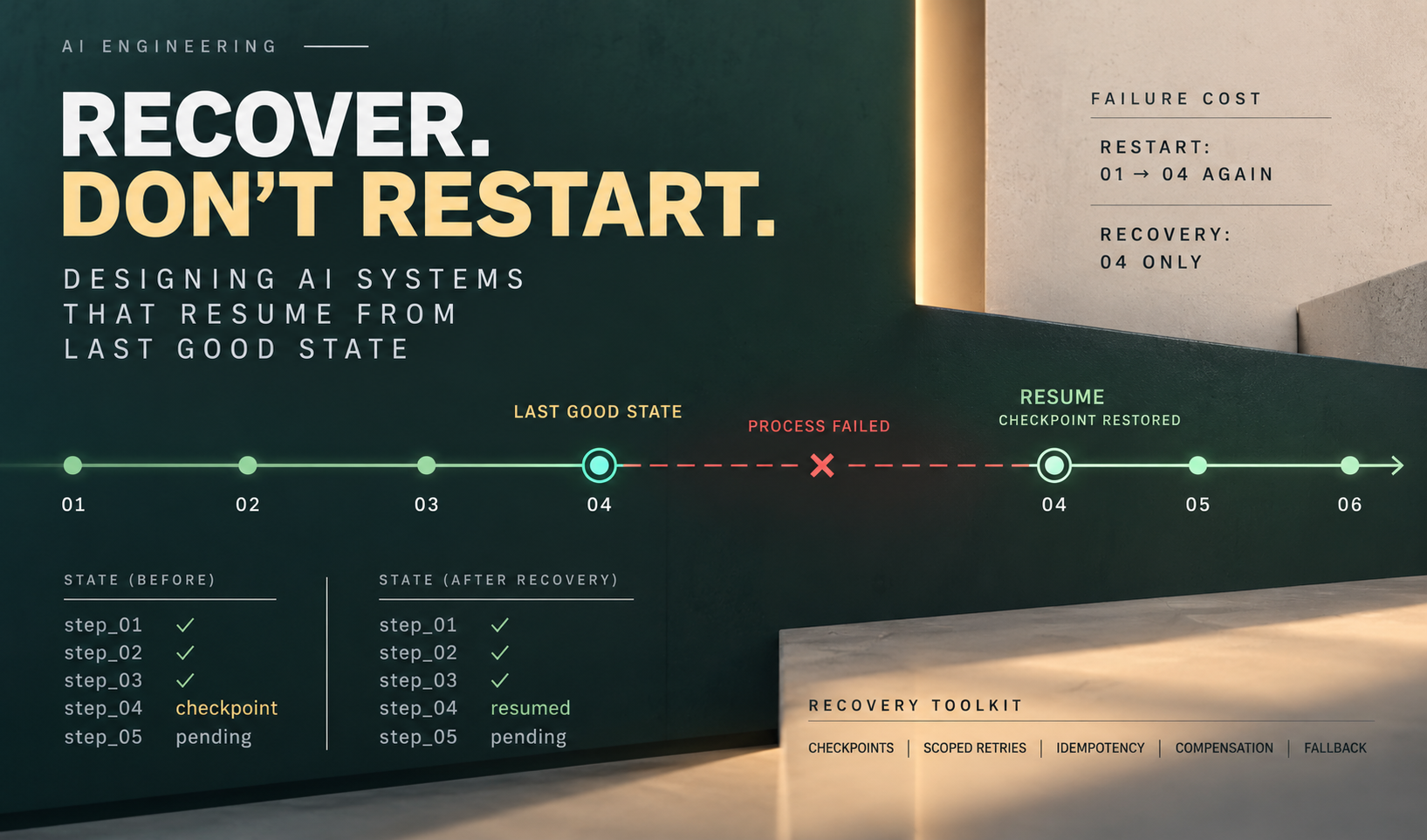 Designing AI Systems That Recover Instead of Restarting From Zero