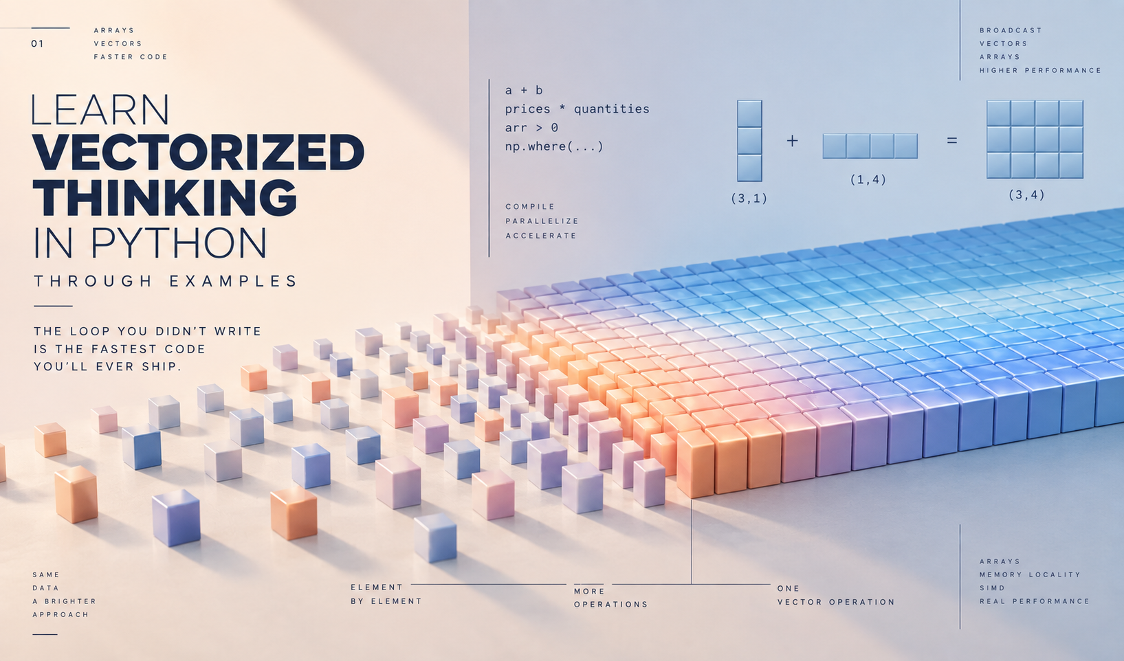 Learn Vectorized Thinking in Python Through Examples