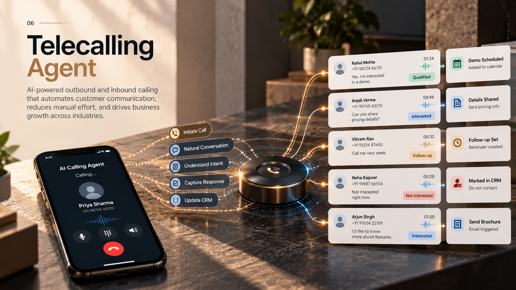 Telecalling Agent product visual